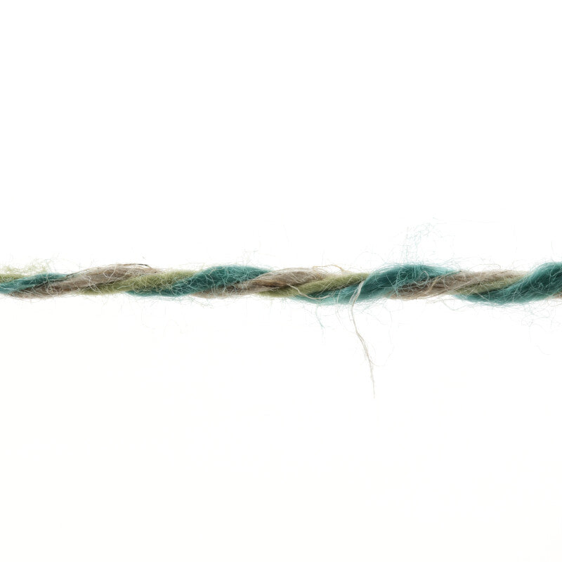 Lang Yarns Linello – 100g / 280m – Emerald/Baby Blue/Green (0305) – yarn texture