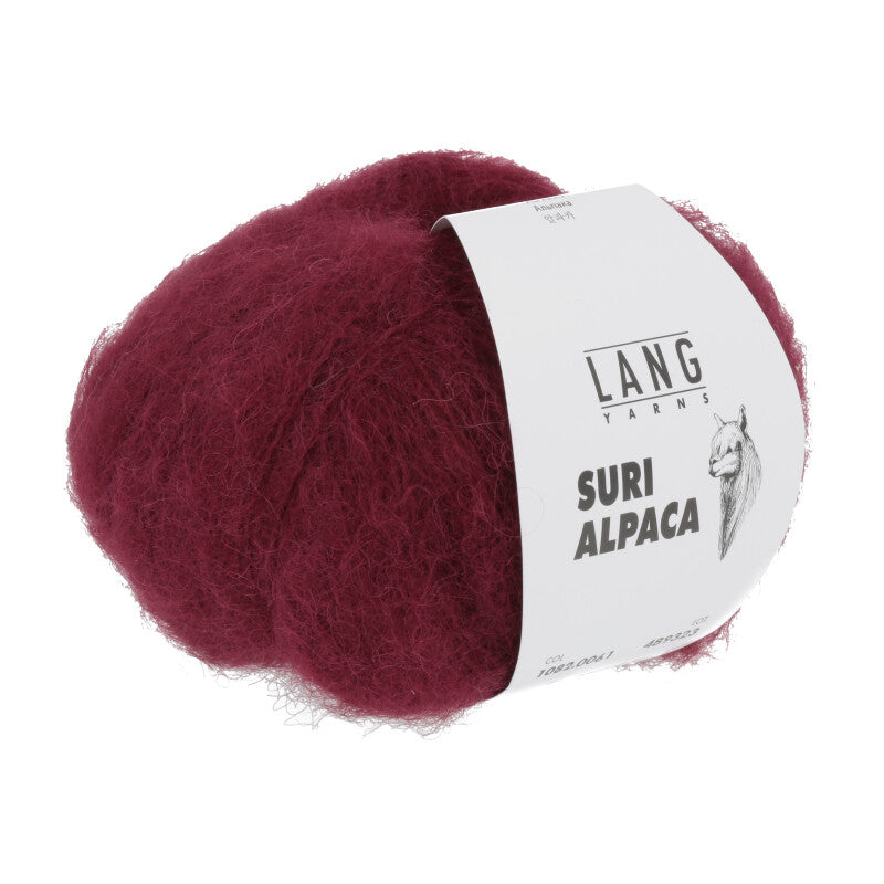 Lang Yarns Suri Alpaca – 25g / 100m – Dark Red (0061)