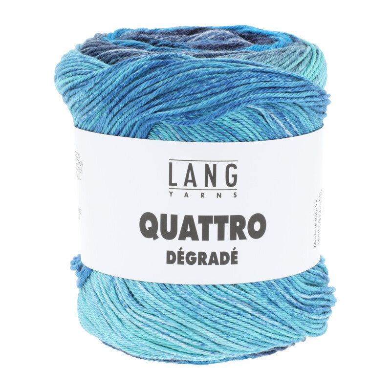 Lang Yarns Quattro Dégradé – 100g / 240m – Blue (0011)