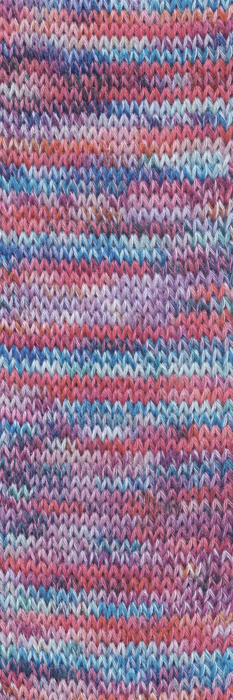 Lang Yarns Footprints – 100g / 400m – Lilac/Berry/Blue (0018) – detail