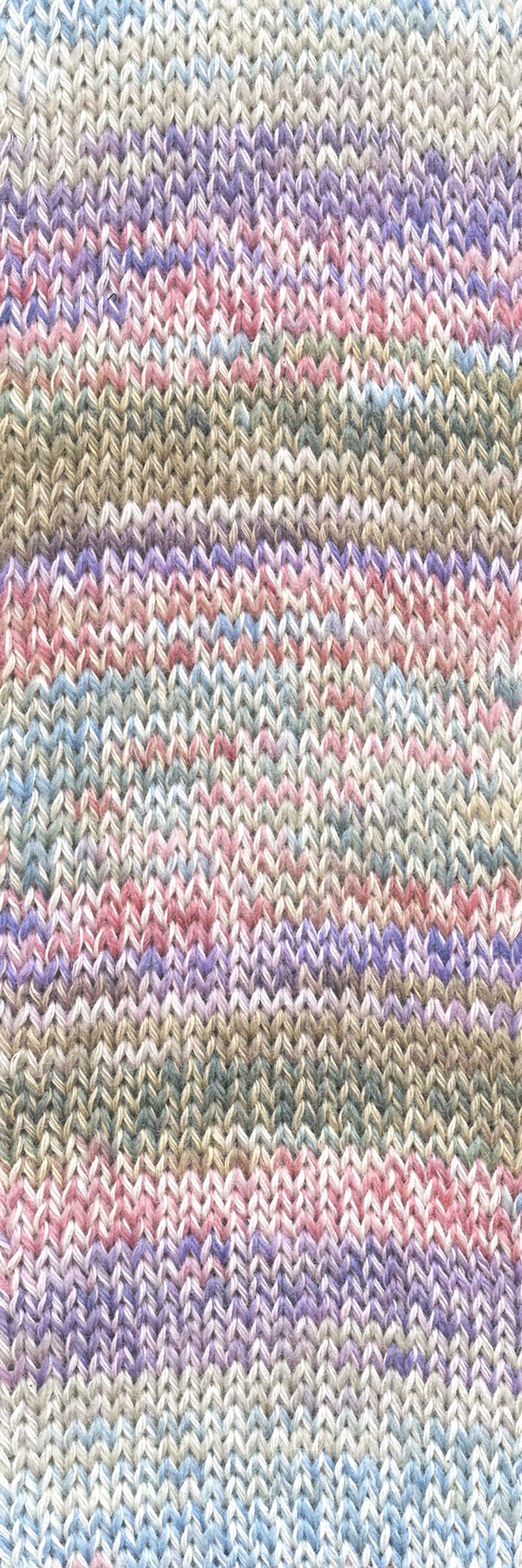 Lang Yarns Footprints – 100g / 400m – Lavender/Rose/Skyblue (0023) – C view