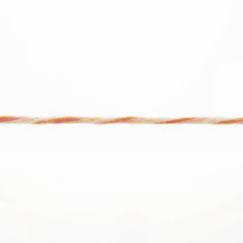 Lang Yarns Move 4-ply – 100g / 400m – Darkgreen/Lightblue/Orange/Rose (0020) – yarn texture