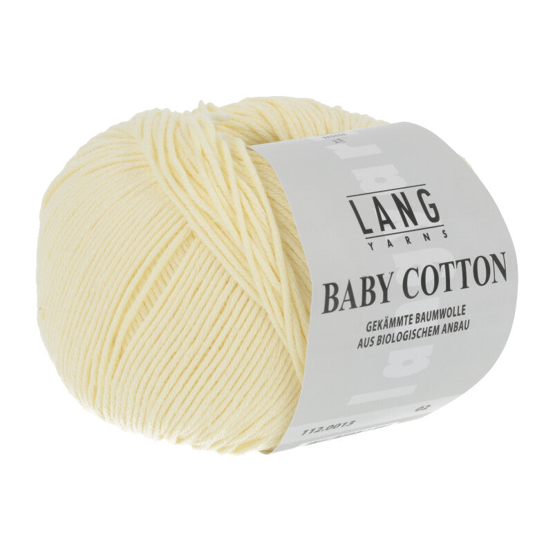 Lang Yarns Baby Cotton – 50g / 180m – Lemon (0013)