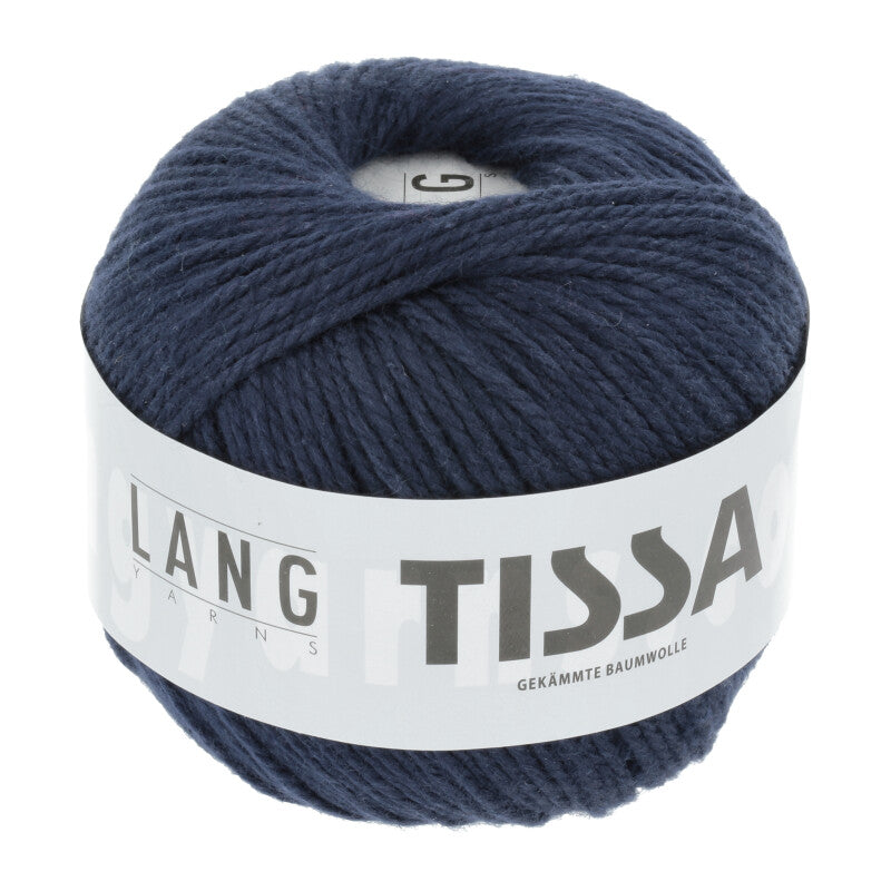 Lang Yarns Tissa – 50g / 80m – Blue Marine (0034)