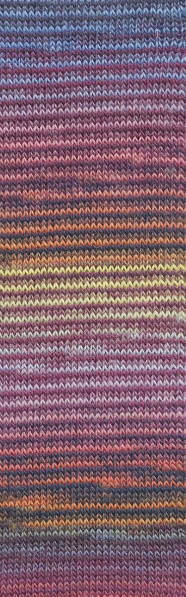 Lang Yarns Mille Colori Socks & Lace Luxe – 100g / 400m – Multicolour Dark (0207) – detail