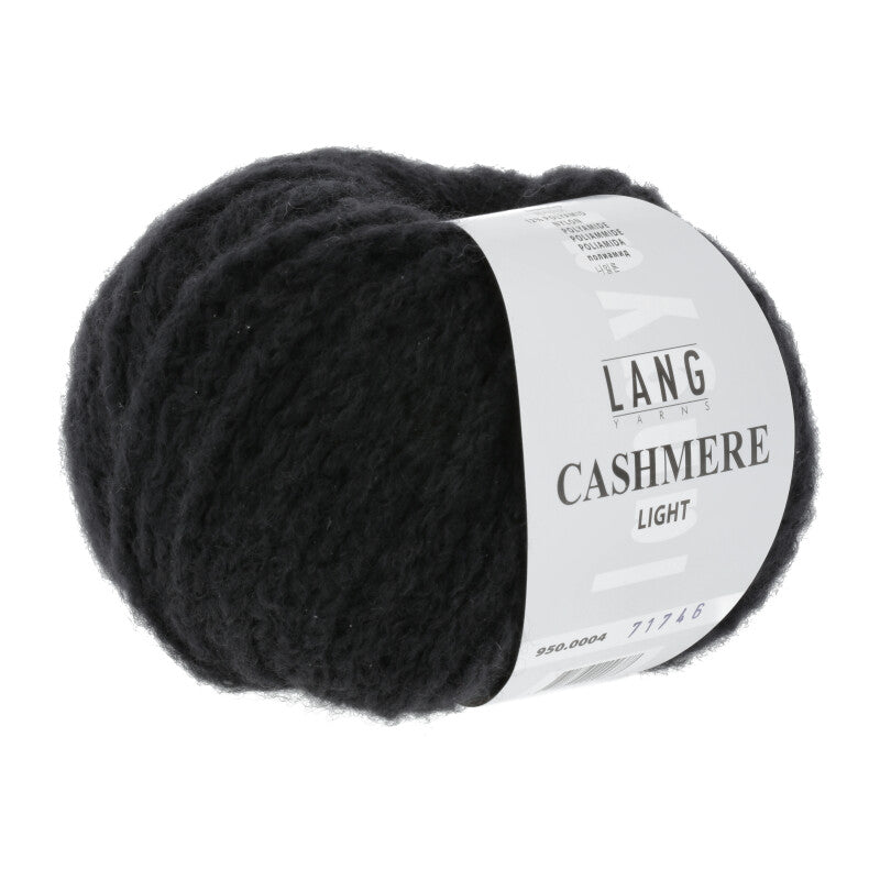 Lang Yarns Cashmere Light – 25g / 85m – Black (0004)