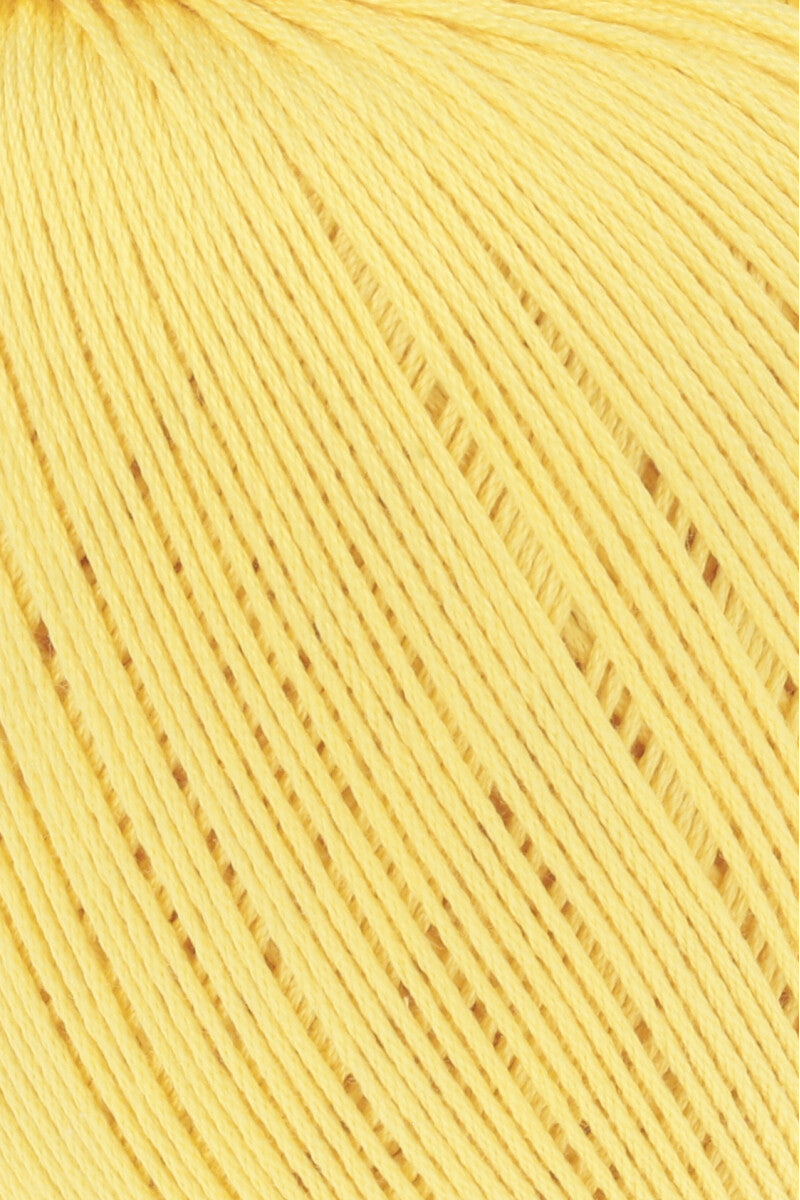 Lang Yarns Marisa – 100% Egyptian cotton yarn, 50g/210m – Yellow (0013) – detail