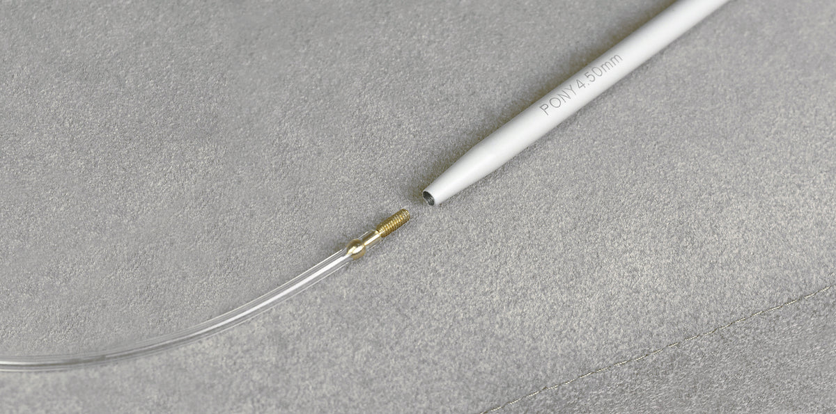 Pony Classic Aluminium Interchangeable Knitting Needle Tips – 10.5 & 14 cm, 14 cm, 4.50 mm
