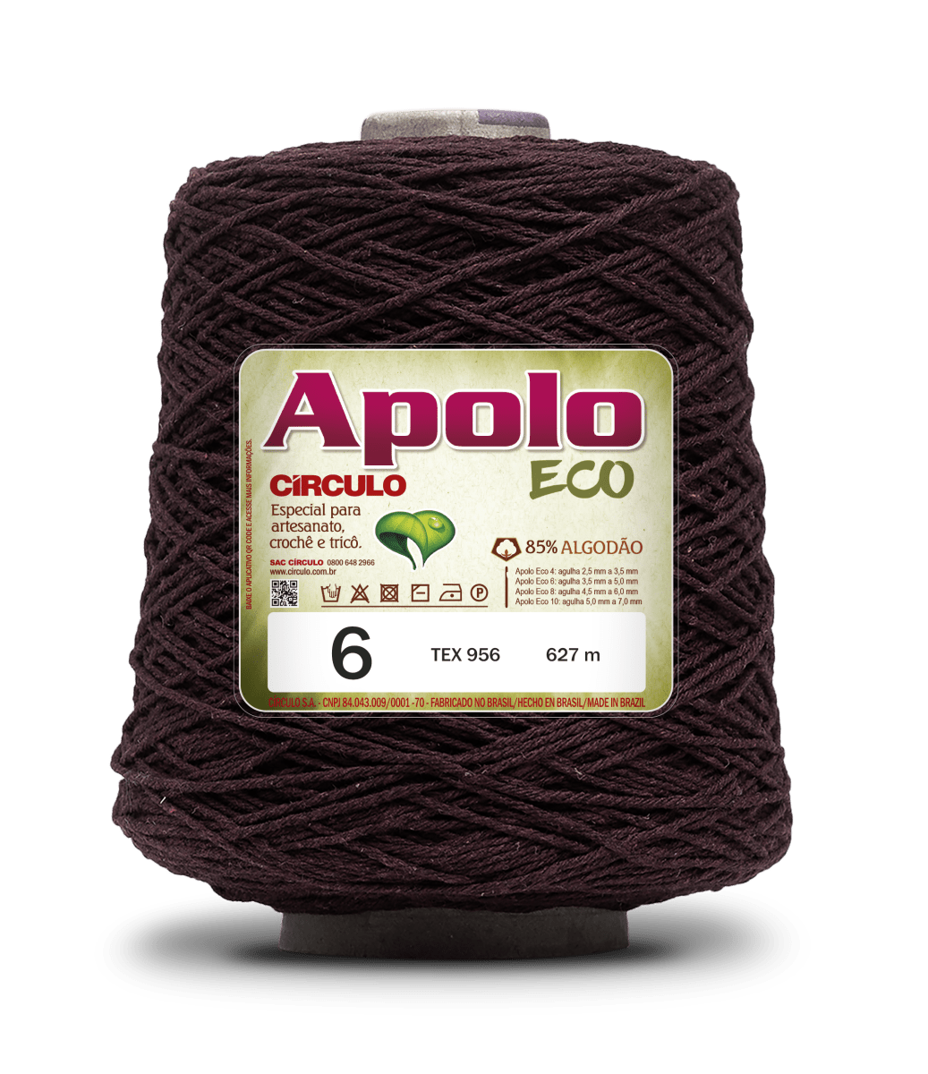 Apolo Eco 4/6 Cotton Cord Yarn – Ideal for Crochet Bags & Home Decor (600g) - Leo Hobby
