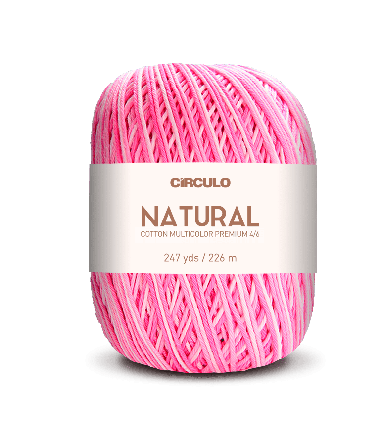 Circulo Barroco Multicolor Premium 4/6, 100% Cotton Yarn for Crochet and Knitting, 226m/200g - Leo Hobby Marketplace
