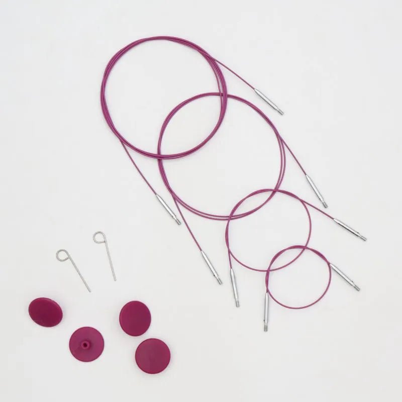 KnitPro Thin & Flex 360° Swivel Cables - Leo Hobby
