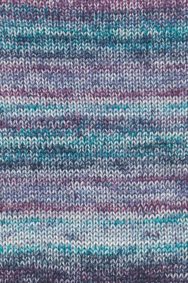 Lang Yarns Tissa Color – 50g / 80m – Blue/Turquoise/Purple (0354) – detail