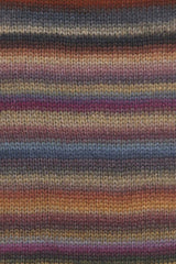 Lang Yarns Cloud Yarn, 260m / 100g – Chestnut/Petrol (0012), yarn texture