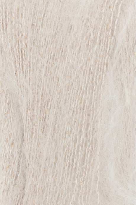 Lang Yarns Lace Lamé – 25g / 310m – White (0001) – detail