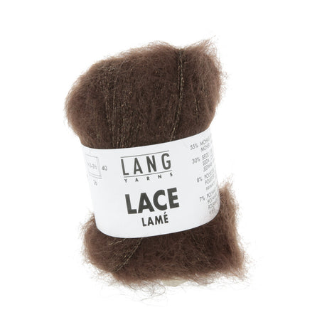 Lang Yarns Lace Lamé – 25g / 310m – Chocolate (0067)