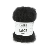 Lang Yarns Lace Lamé – 25g / 310m – Black-Silver (0104)