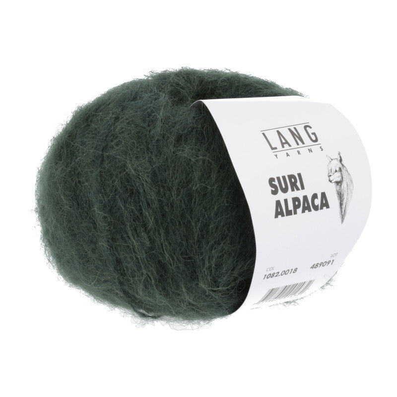 Lang Yarns Suri Alpaca – 25g / 100m – Dark Green (0018)