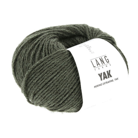 Lang Yarns Yak – 50g / 120m – Dark Olive (0098)