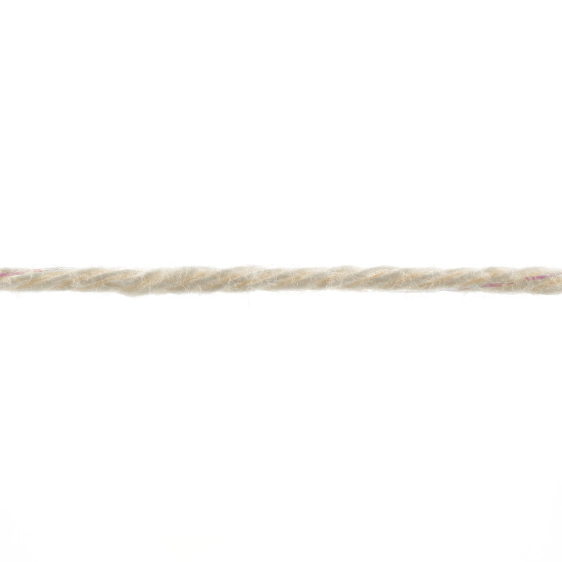 Lang Yarns Quattro Lamé – 50g / 120m – Cream (0002) – yarn texture