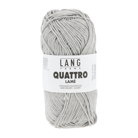 Lang Yarns Quattro Lamé – 50g / 120m – Grey (0024)