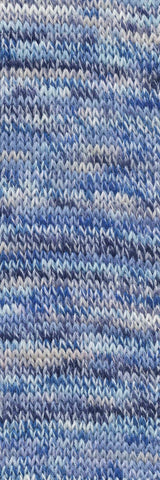 Lang Yarns Footprints – 100g / 400m – Blue/Beige/Jeans (0019) – detail