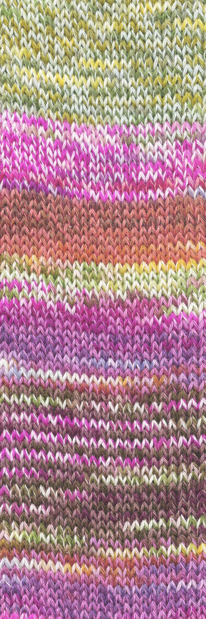 Lang Yarns Footprints – 100g / 400m – Pink/Copper/Moss (0022) – C view