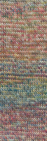 Lang Yarns Move 4-ply – 100g / 400m – Green/Anthracite/Petrol/Purple (0017) – detail