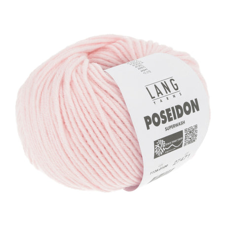 Lang Yarns Poseidon yarn, Light Rose, colour 0109, ball photograph
