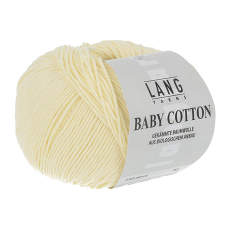 Lang Yarns Baby Cotton – 50g / 180m – Lemon (0013)