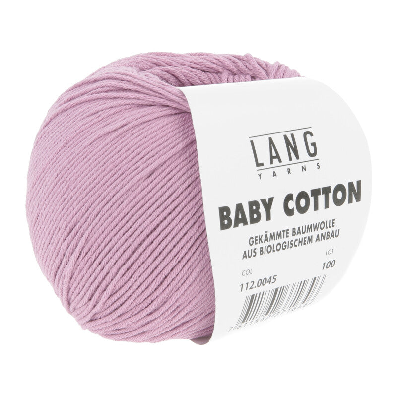 Lang Yarns Baby Cotton – 50g / 180m – Mauve (0045)