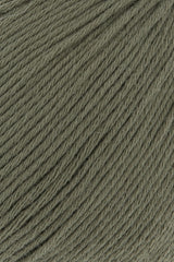 Lang Yarns Baby Cotton – 50g / 180m – Dark Olive (0198) – detail
