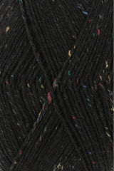 Lang Yarns Super Soxx Tweed 6-ply – 150g / 410m – Black (0004) – detail