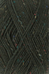 Lang Yarns Super Soxx Tweed 6-ply – 150g / 410m – Dark Green (0018) – detail