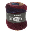 Lang Yarns Move 6-ply – 100g / 270m – Wine/Cognac/Blue (0001)