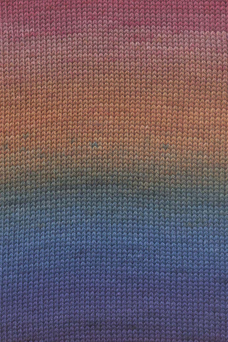 Lang Yarns Move 6-ply – 100g / 270m – Wine/Cognac/Blue (0001) – detail