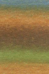 Lang Yarns Move 6-ply – 100g / 270m – Orange/Olive/Brown/Blue (0008) – detail
