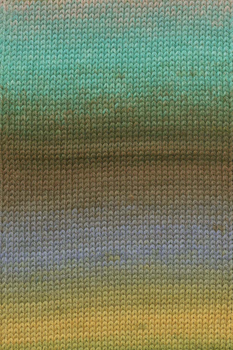 Lang Yarns Move 6-ply – 100g / 270m – Blue/Green/Orange/Lilac (0013) – detail