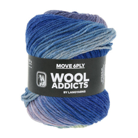 Lang Yarns Move 6-ply – 100g / 270m – Royal Blue/Beige/Light Olive (0014)