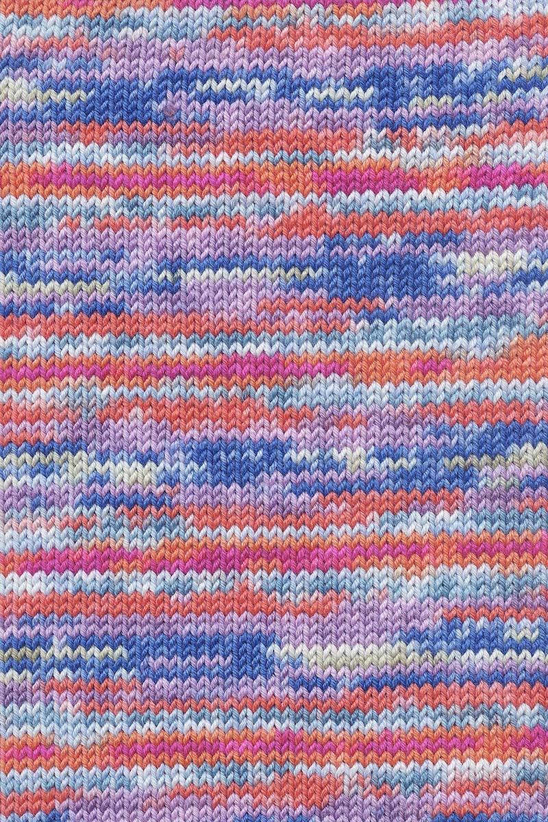 Lang Yarns Move 8-ply – 150g / 300m – Orange/Marine/Lavender/Turquoise (0012) – detail