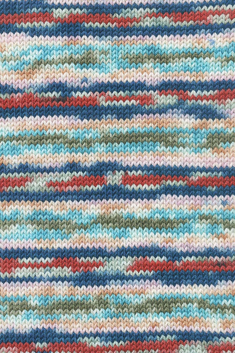 Lang Yarns Move 8-ply – 150g / 300m – Red/Navy/Olive/Turquoise (0014) – detail