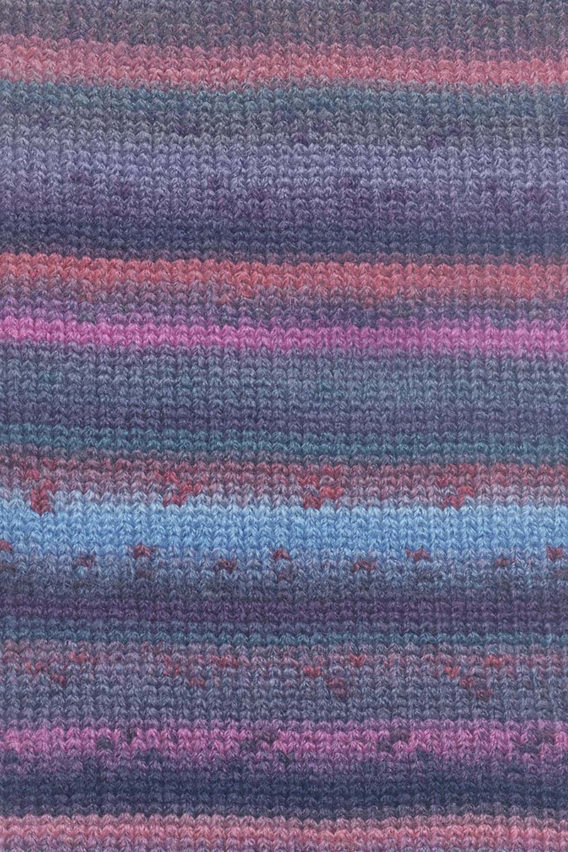 Lang Yarns Cashmere Light Color yarn, Pink/Bordeaux/Turquoise, colour 0005, alternate product photograph