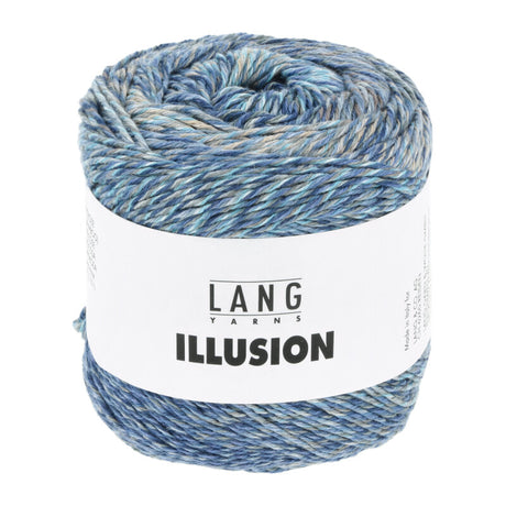 Lang Yarns Illusion – 100g / 270m – Blue/Grey/Beige (0006)