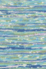 Lang Yarns Lisboa yarn, Green/Marine/Olive/Lavender, colour 0008, alternate product photograph