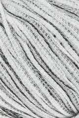 Lang Yarns Duett – 50g / 140m – White/Black (0002) – detail