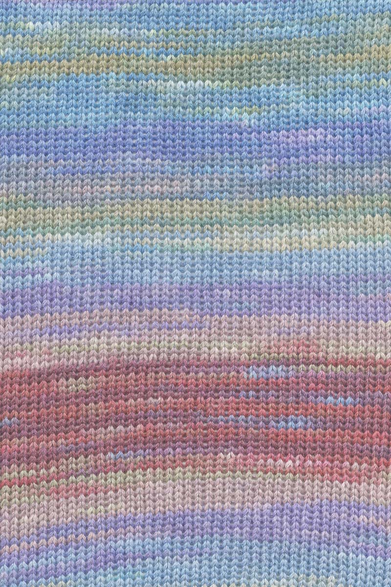Lang Yarns Eternity – 100g / 340m – Periwinkle/Blue/Berry/Olive (0004) – detail
