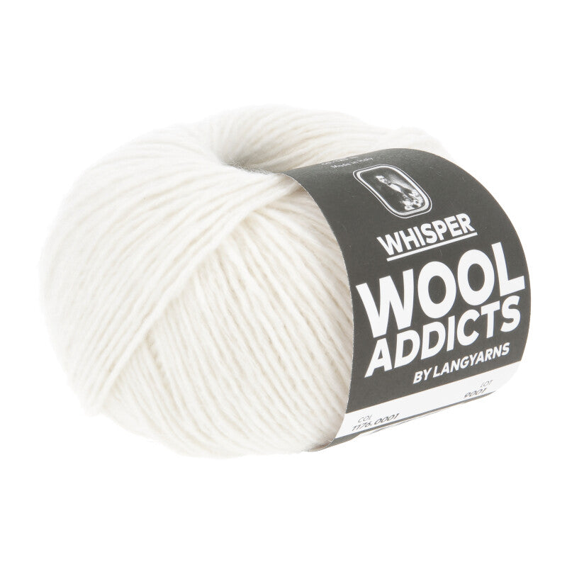Lang Yarns Whisper – 50g / 125m – White (0001)