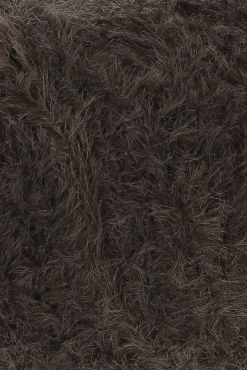 Lang Yarns Velvet – 50g / 170m – Dark Brown (0068) – detail