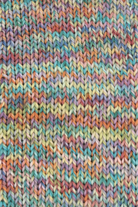 Lang Yarns Twister – 100g / 100m – Light Blue/Orange/Lavender (0001) – detail