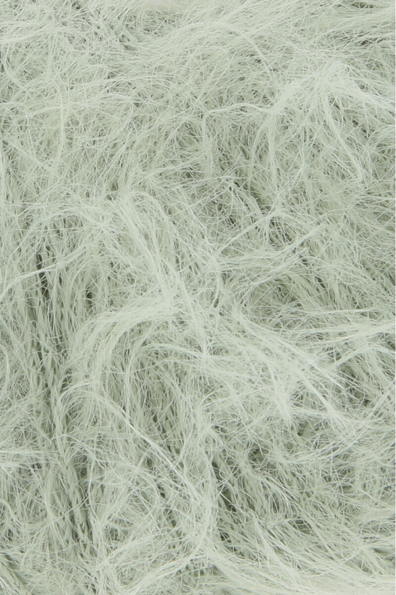 Lang Yarns Fluffy – 50g / 205m – Pastel Green (0091) – detail