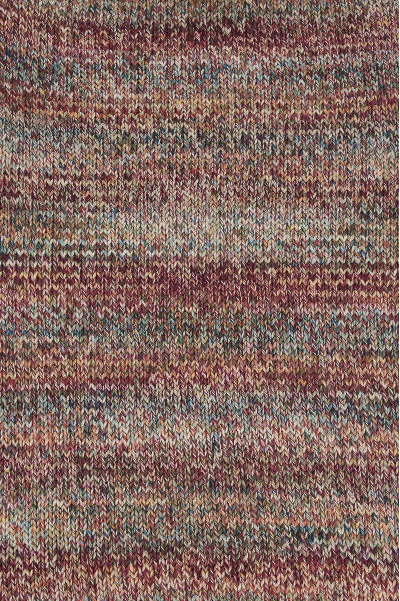 Lang Yarns Prisma – 100g / 180m – Dark Red/Brown-Orange/Dark Olive (0005) – detail